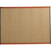 3' x 4' Prestige Colored Cork Board w/Light Cherry Frame