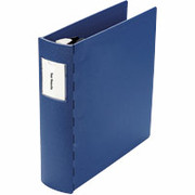 3" Century Molded-Plastic Round-Ring Binder w/Metal Hinges, Blue