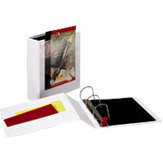 3" EasyOpen ClearVue Locking D-Ring Binder, White