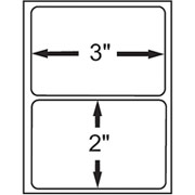 3 x 2 White Permanent Adhesive Thermal Transfer Roll Intermec Compatible Label/Ribbon Kit