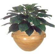 30 Inch Silk Hosta Plant in Ash Container