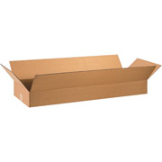 36"(L) x 12"(W) x 4"(H) - Staples Corrugated Shipping Boxes