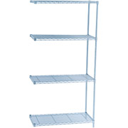 36X18 IND WIRE SHELF ADD-ON, GRAY