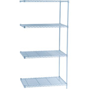 36X24 IND WIRE SHELF ADD-ON, GRAY