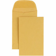 #4, 3" x 4-1/2" Brown Kraft Coin Envelopes with Gummed Closure