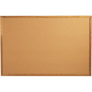 4' x 6' Commercial Cork Bulletin Board w/Oak Frame