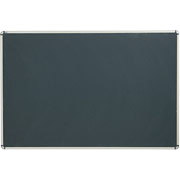 4' x 6' Prestige Black Embossed Foam Bulletin Board w/Euro Titanium Frame