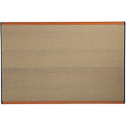 4' x 6' Prestige Colored Cork Board w/Light Cherry Frame