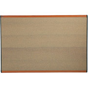 4' x 6' Prestige Colored Cork Board w/Light Cherry Frame