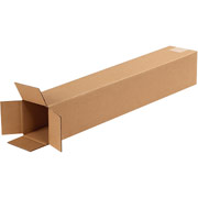 4"(L) x 4"(W) x 24"(H) - Staples Corrugated Shipping Boxes