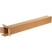 4"(L) x 4"(W) x 36"(H) - Staples Corrugated Shipping Boxes