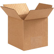 4"(L) x 4"(W) x 4"(H) - Staples Corrugated Shipping Boxes