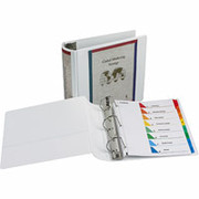 4" Samsill DXL Angle-D View Binder with Locking Rings, White