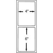 4 x 6 Perfed White Permanent Adhesive Direct Thermal Fanfold Label