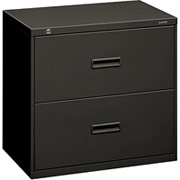 400 Series 30" Wide 2-Drawer Lateral File/Storage Cabinet, Charcoal