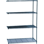 48X24 WIRE ADD-ON UNIT, BLACK