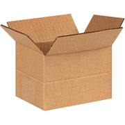 6"(L) x 4"(W) x 4"(H)- Staples Multi-Depth Corrugated Shipping Boxes