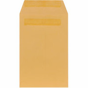 6" x 9" Brown Kraft Self-Sealing Catalog Envelopes, 100/Box