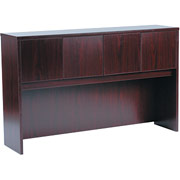 60" Hutch with Doors, basyx BL Collection, Mahogany