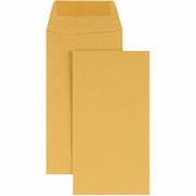 #7, 3-1/2" x 6-1/2" Brown Kraft Coin Envelopes with Gummed Closure