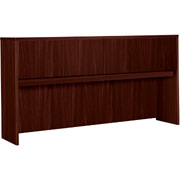 72" Hutch with Doors, basyx BL Collection, Mahogany