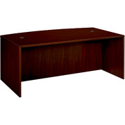 72" Shell Desk, Basyx BL Collection, Mahogany