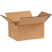 8"(L) x 6"(W) x 4"(H) - Staples Corrugated Shipping Boxes