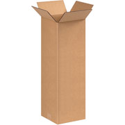 8"(L) x 8"(W) x 24"(H) - Staples Corrugated Shipping Boxes