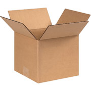 8"(L) x 8"(W) x 7"(H) - Staples Corrugated Shipping Boxes