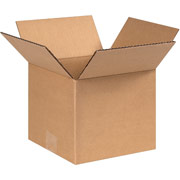 8"(L) x 8"(W) x 7"(H) - Staples Corrugated Shipping Boxes