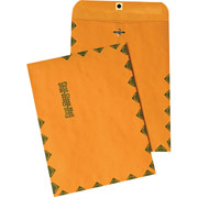 9" x 12" First Class Brown Kraft Clasp Envelopes