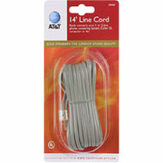 AT&T 14ft Telephone Line Cord, Gray