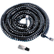 AT&T Handset Cord w/Detangler, 25ft, Black