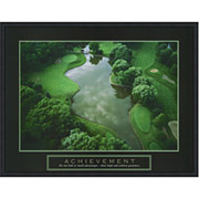"Achievement - Golf Course", Framed Print