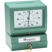 Acroprint Heavy-Duty Electric Print Time Clock, (prints day, hours 0-23, decimal hundredths)