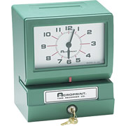 Acroprint Heavy-Duty Electric Print Time Clock, (prints month, date, hours 0-23, minutes)