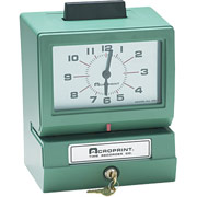 Acroprint Heavy-Duty Manual Print Time Clock, (prints month, date, 1-12 hours, minutes)