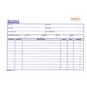 Adams Carbonless Invoice Forms, 5-9/16" x 8-7/16", 2 Part