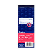 Adams Carbonless Money/Rent Receipt Books, 3-Part, 2 3/4" x 7 3/16"