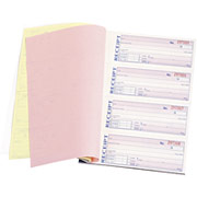 Adams Carbonless Money/Rent Receipt Books, 7-5/8" x 11", 3 Part