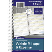 Adams Vehicle Mileage & Expense Record Book, 5-1/4" x 8-1/2"