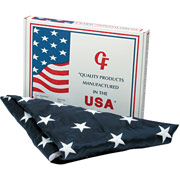 Advantus Outdoor U.S. Flag, White Canvas, 4' x 6'