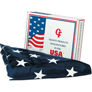 Advantus Outdoor U.S. Flag, White Canvas, 5' x 8'