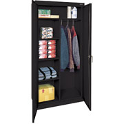 Alera 36" Wide Wardrobe Storage Cabinet, Black