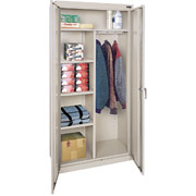 Alera 36" Wide Wardrobe Storage Cabinet, Dove Gray
