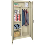 Alera 36" Wide Wardrobe Storage Cabinet, Putty