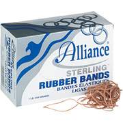Alliance Sterling Rubber Bands, #19, 1 lb, 1/16" x 3 1/2"