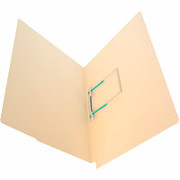 Ames Color-File End Tab Folders with Easiclip, 11 Point Manila