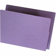 Ames Color-File Varicolor End Tab Folders, Straight Cut, Purple