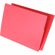 Ames Color-File Varicolor End Tab Folders, Straight Cut, Red